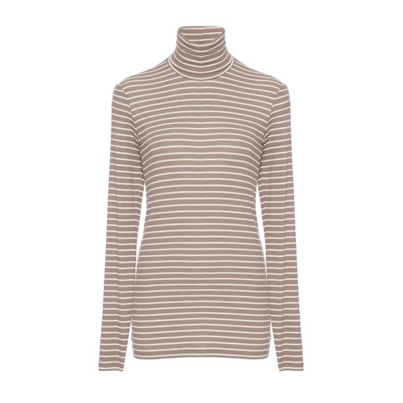 ATM striped ribbed modal turtleneck - Picture 4 of 4